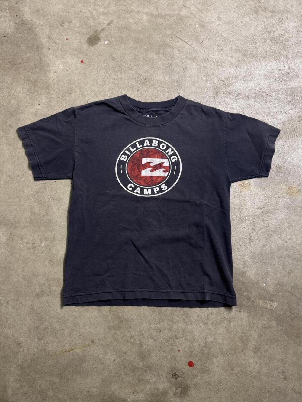 Billabong Camps Graphic T-Shirt Charcoal Grey